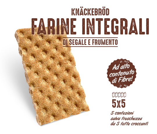 Knäckebröd Farine Integrali di Segale e Frumento