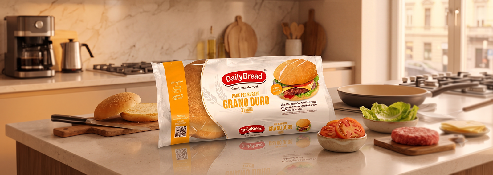 Pane per Burger al Grano Duro