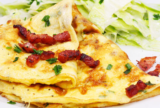 Sandwich soffice con frittata allo speck